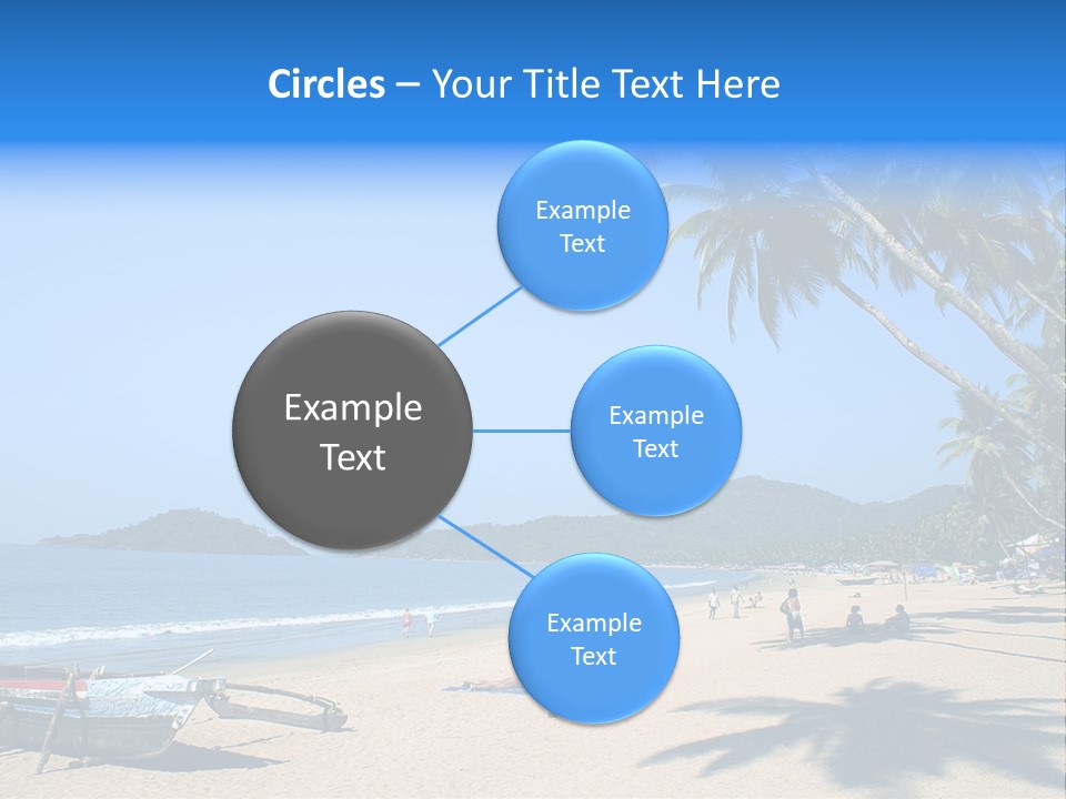 Tropical Beach Of Palolem, Goa State, India PowerPoint Template