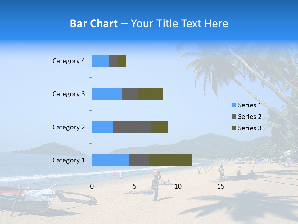 Tropical Beach Of Palolem, Goa State, India PowerPoint Template