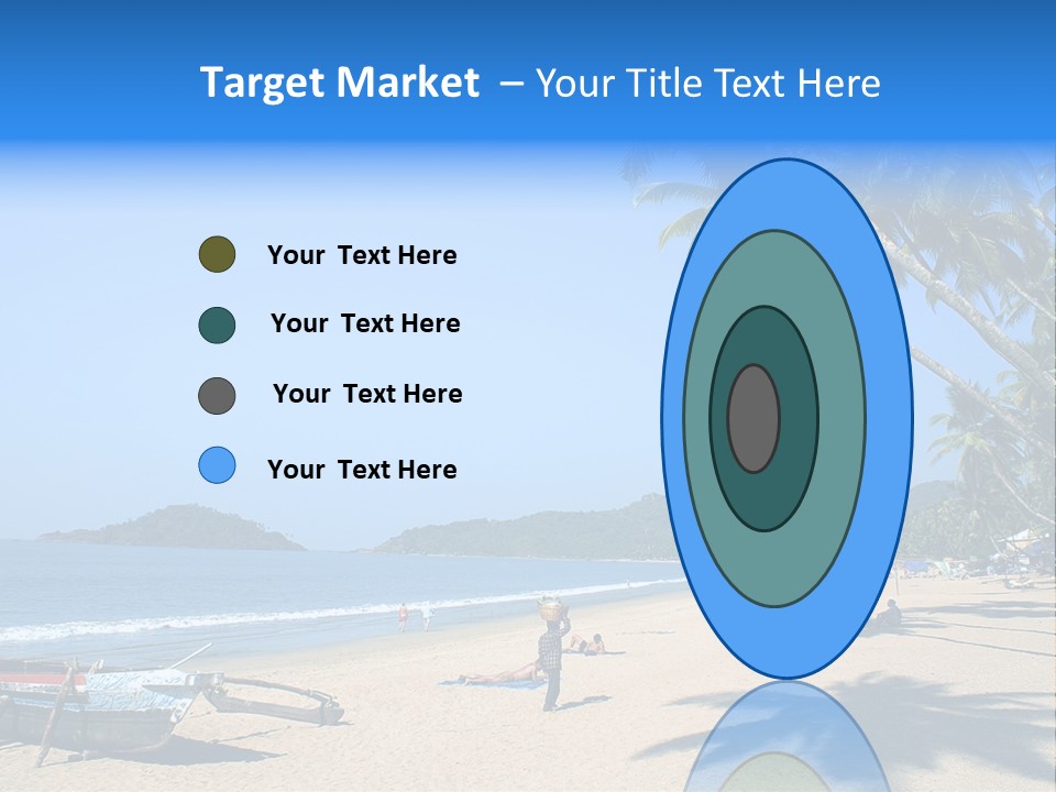 Tropical Beach Of Palolem, Goa State, India PowerPoint Template