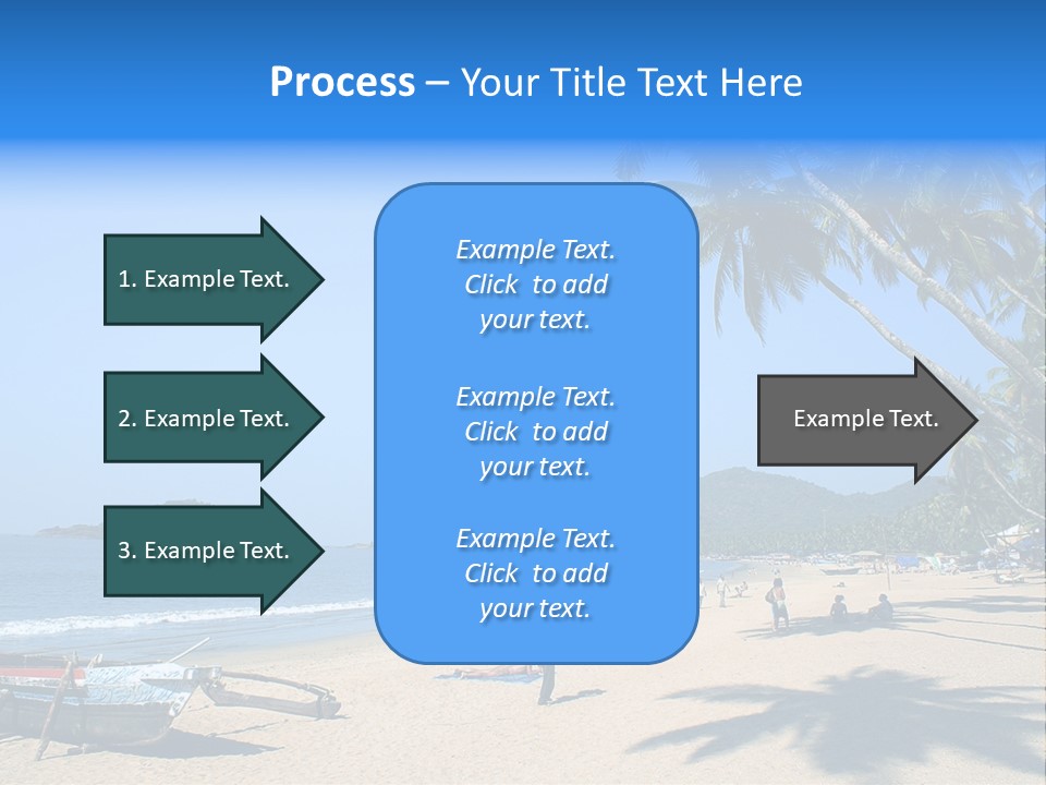 Tropical Beach Of Palolem, Goa State, India PowerPoint Template