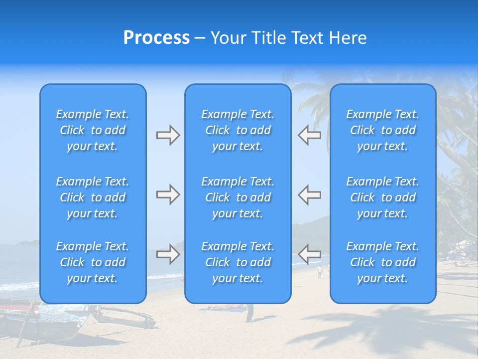 Tropical Beach Of Palolem, Goa State, India PowerPoint Template