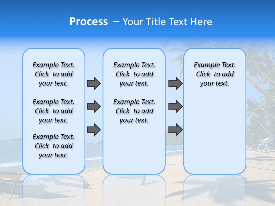 Tropical Beach Of Palolem, Goa State, India PowerPoint Template