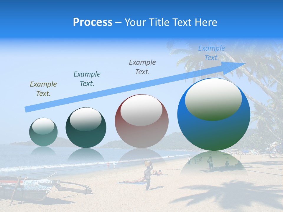 Tropical Beach Of Palolem, Goa State, India PowerPoint Template