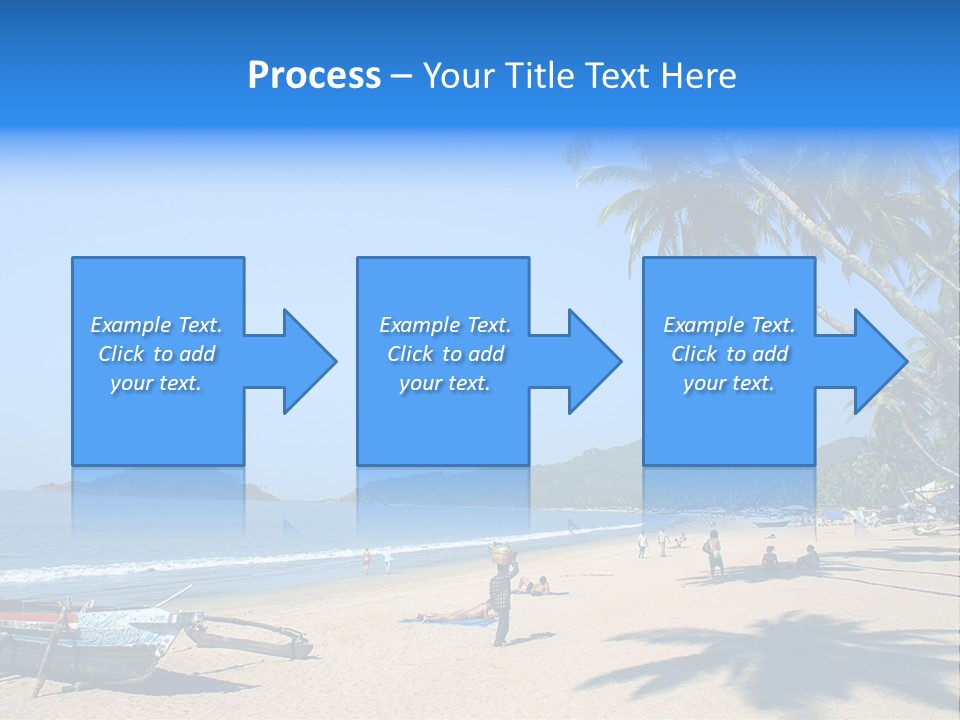 Tropical Beach Of Palolem, Goa State, India PowerPoint Template