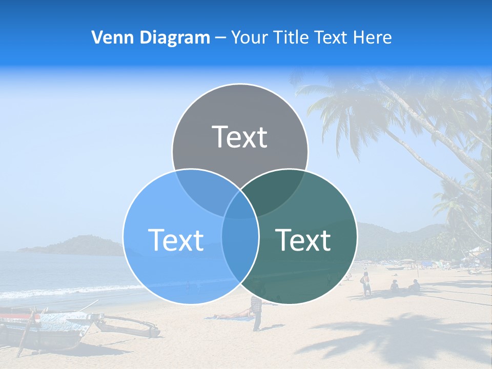 Tropical Beach Of Palolem, Goa State, India PowerPoint Template