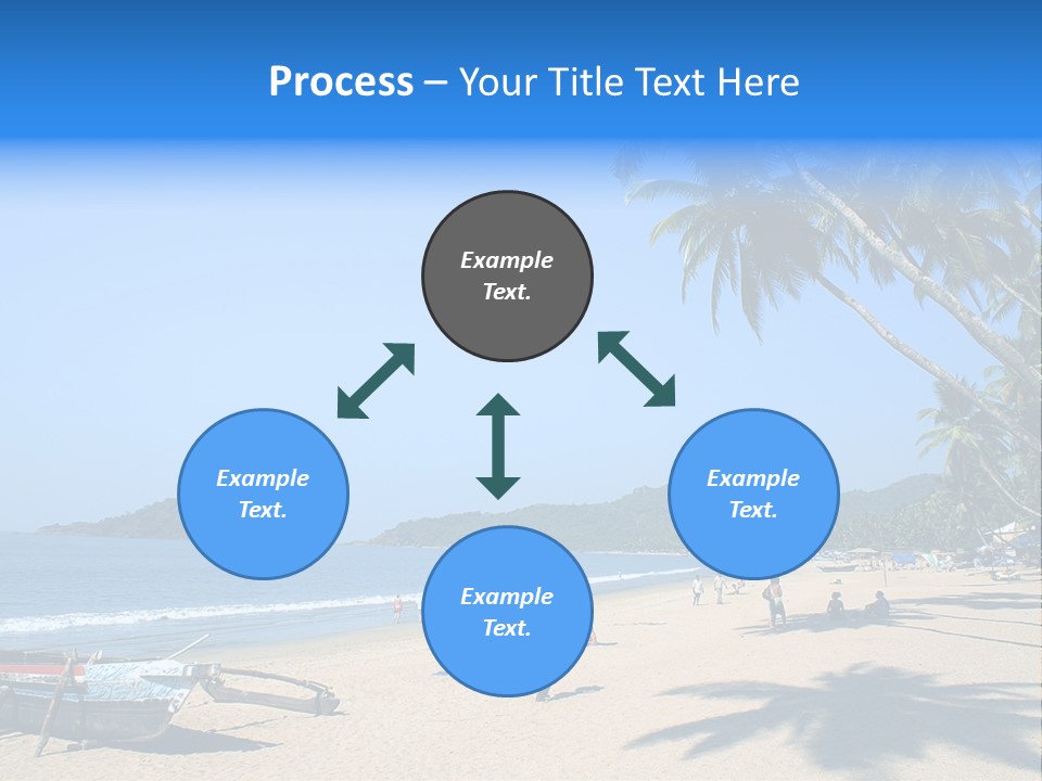 Tropical Beach Of Palolem, Goa State, India PowerPoint Template