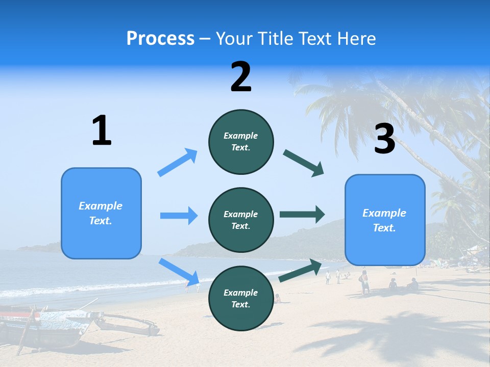 Tropical Beach Of Palolem, Goa State, India PowerPoint Template