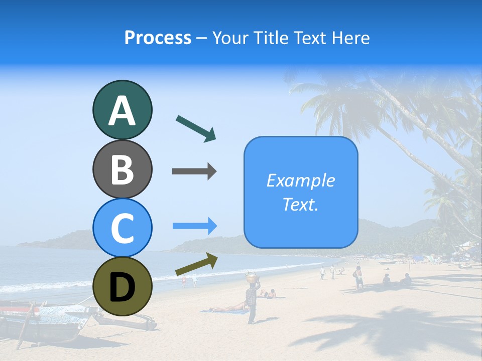 Tropical Beach Of Palolem, Goa State, India PowerPoint Template