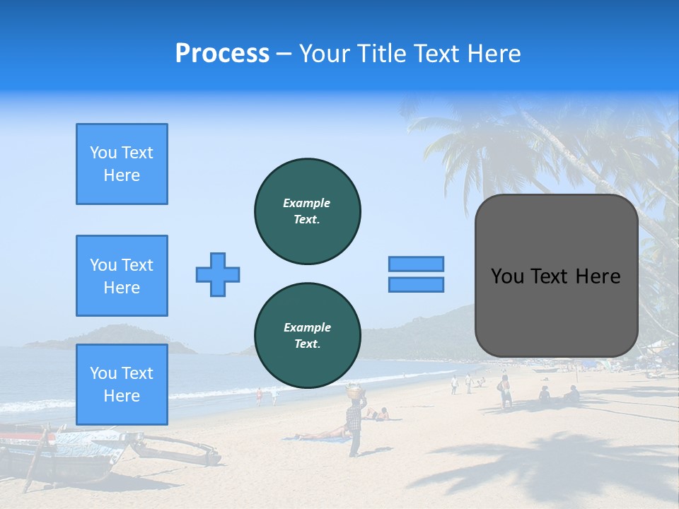 Tropical Beach Of Palolem, Goa State, India PowerPoint Template