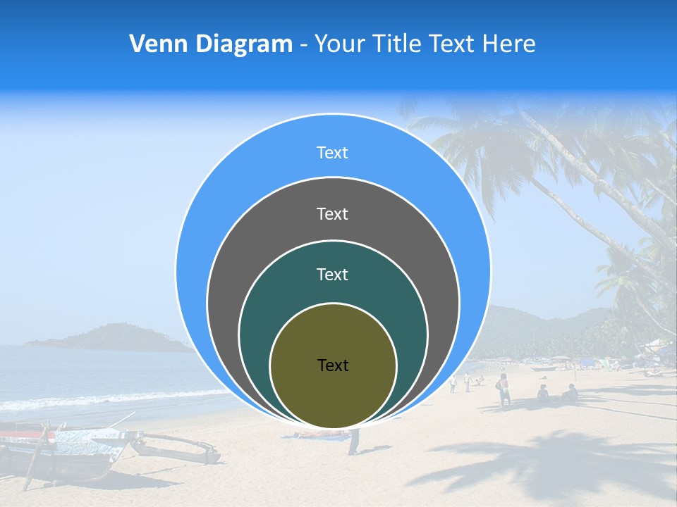 Tropical Beach Of Palolem, Goa State, India PowerPoint Template