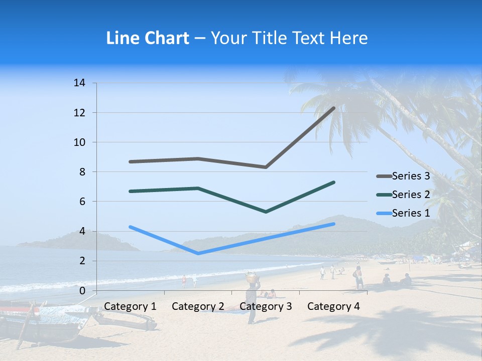 Tropical Beach Of Palolem, Goa State, India PowerPoint Template