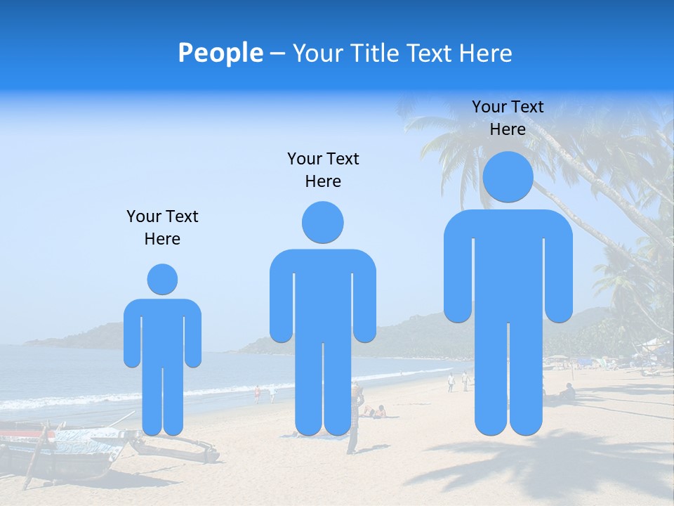 Tropical Beach Of Palolem, Goa State, India PowerPoint Template