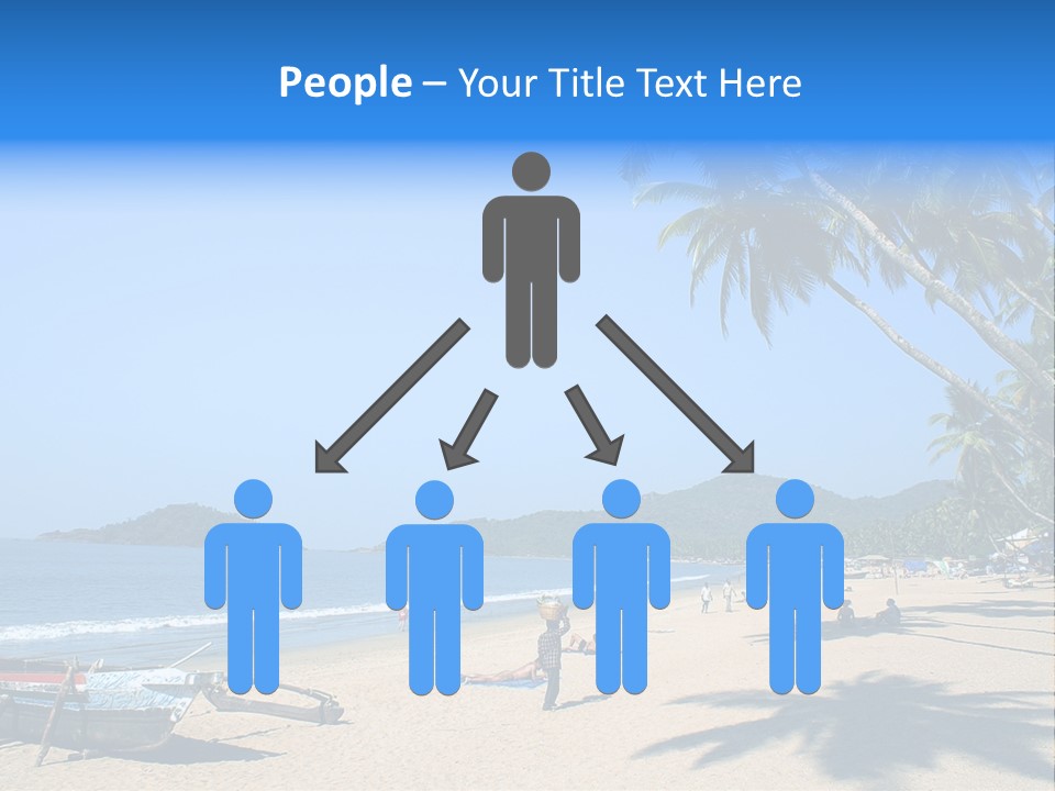 Tropical Beach Of Palolem, Goa State, India PowerPoint Template