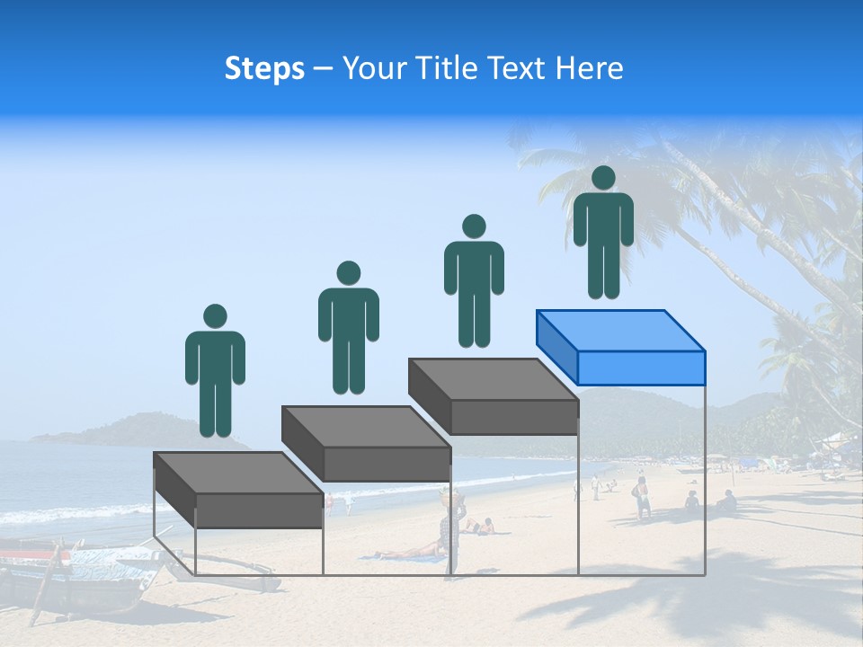 Tropical Beach Of Palolem, Goa State, India PowerPoint Template