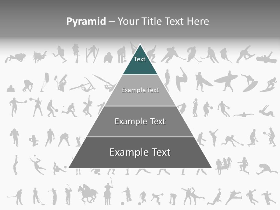 A Large Collection Of Silhouettes Of People PowerPoint Template