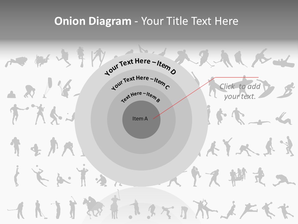 A Large Collection Of Silhouettes Of People PowerPoint Template
