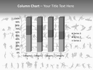 A Large Collection Of Silhouettes Of People PowerPoint Template