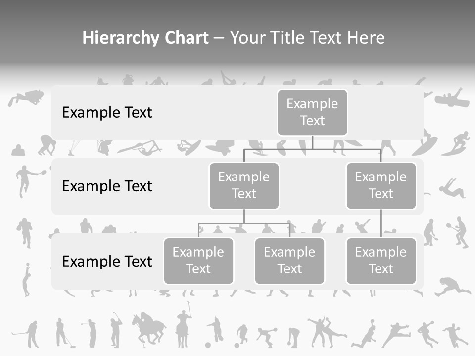 A Large Collection Of Silhouettes Of People PowerPoint Template
