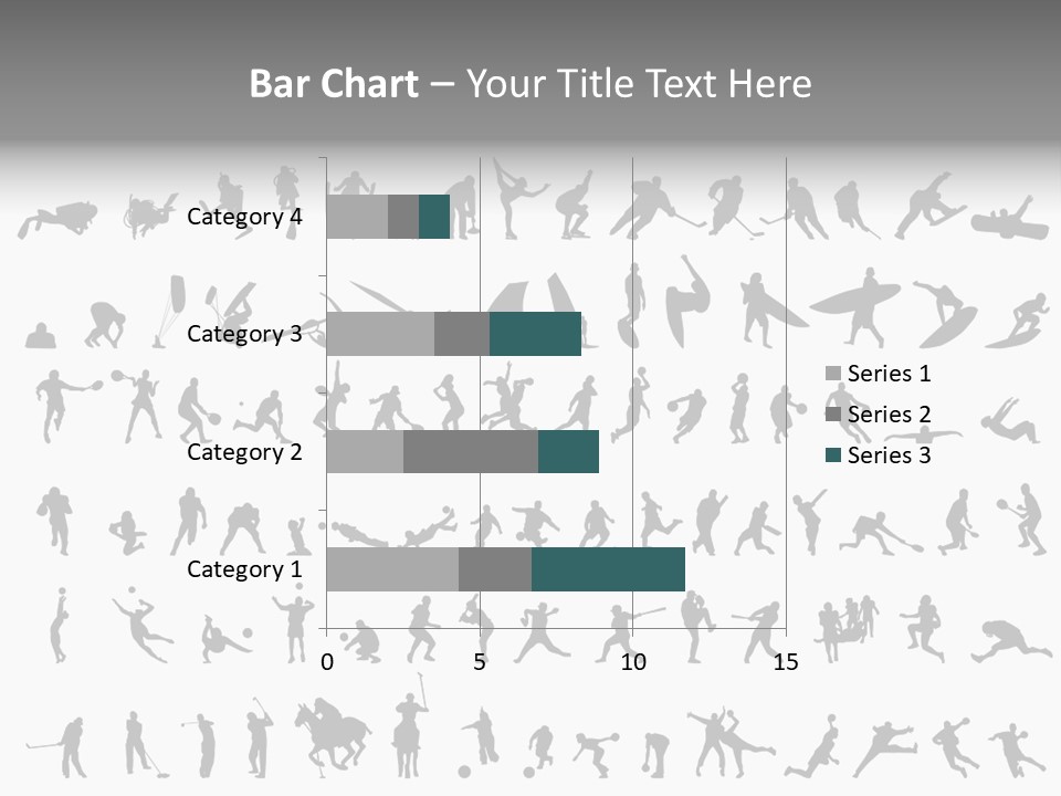A Large Collection Of Silhouettes Of People PowerPoint Template