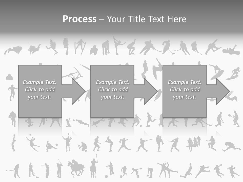 A Large Collection Of Silhouettes Of People PowerPoint Template