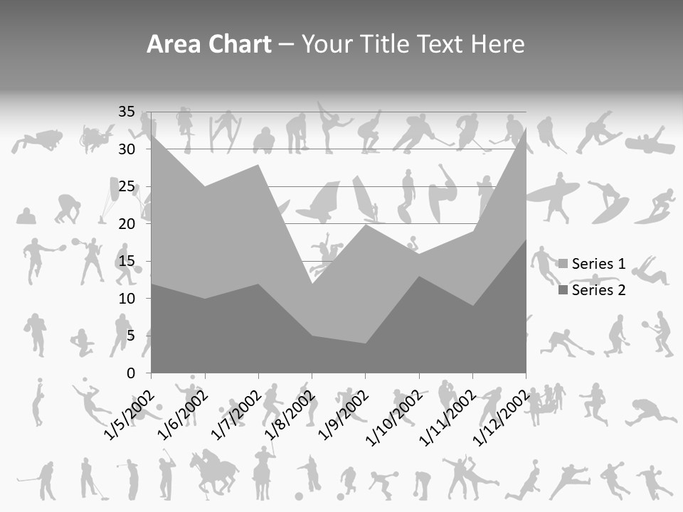 A Large Collection Of Silhouettes Of People PowerPoint Template