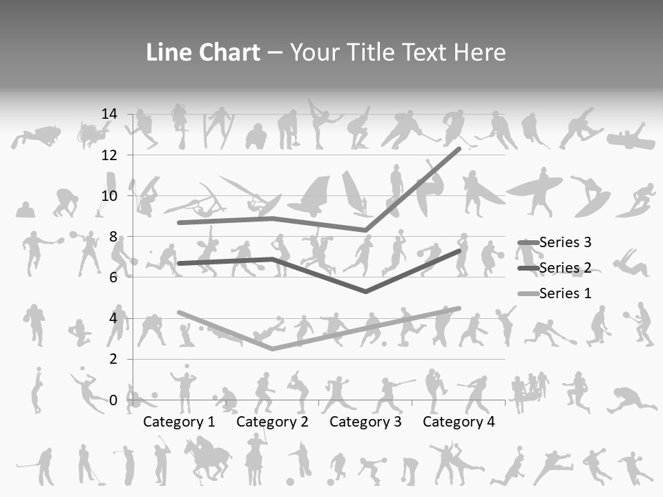 A Large Collection Of Silhouettes Of People PowerPoint Template