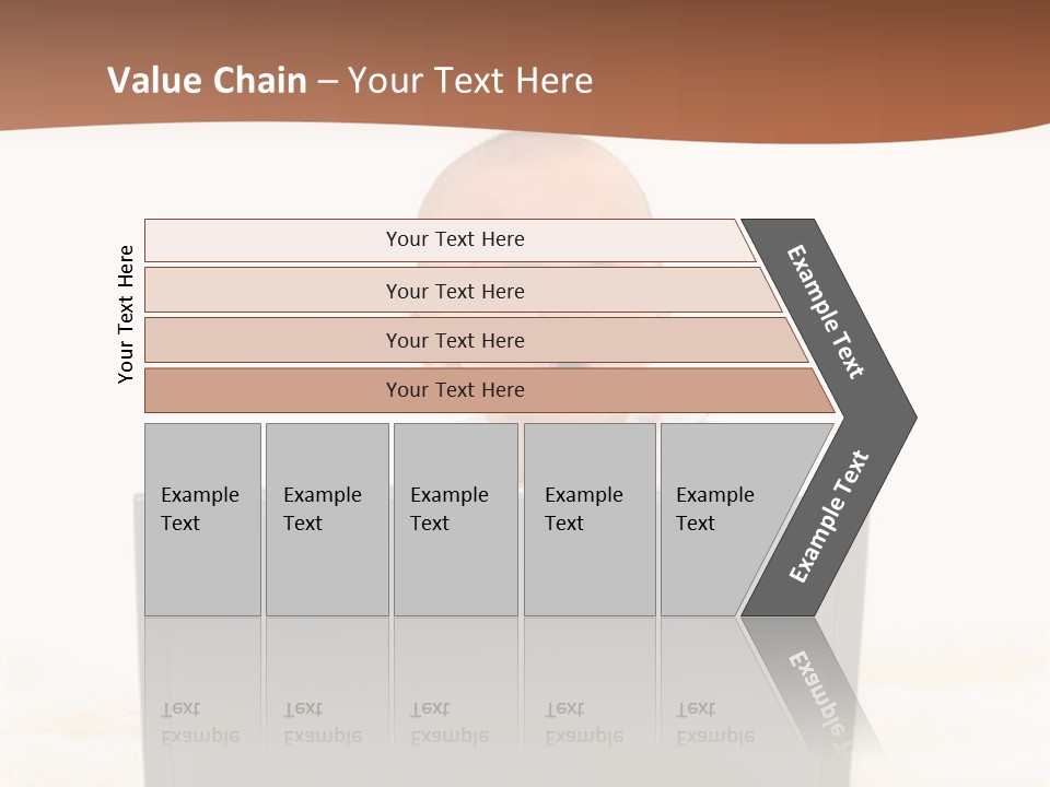 Baby Girl With Surprised Express Working On Laptop. Shot In Studio Over White. PowerPoint Template