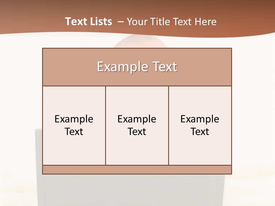 Baby Girl With Surprised Express Working On Laptop. Shot In Studio Over White. PowerPoint Template