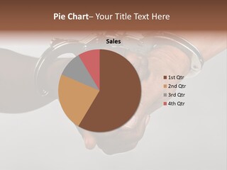 Handcuffed Hands, Revolution Comrades Or Hostage Situations Concept, African American, Hispanic Race. PowerPoint Template