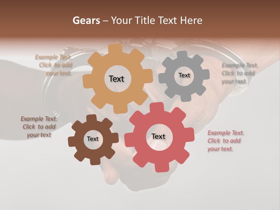 Handcuffed Hands, Revolution Comrades Or Hostage Situations Concept, African American, Hispanic Race. PowerPoint Template
