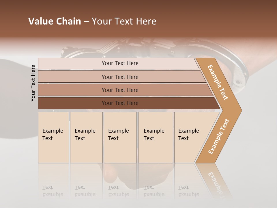 Handcuffed Hands, Revolution Comrades Or Hostage Situations Concept, African American, Hispanic Race. PowerPoint Template