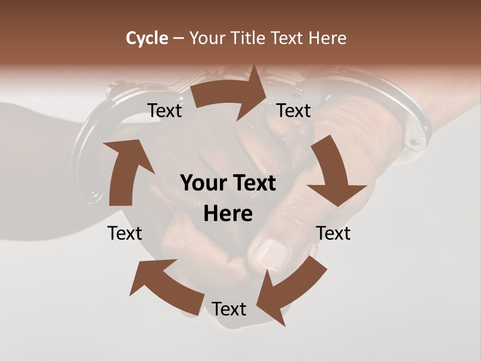 Handcuffed Hands, Revolution Comrades Or Hostage Situations Concept, African American, Hispanic Race. PowerPoint Template