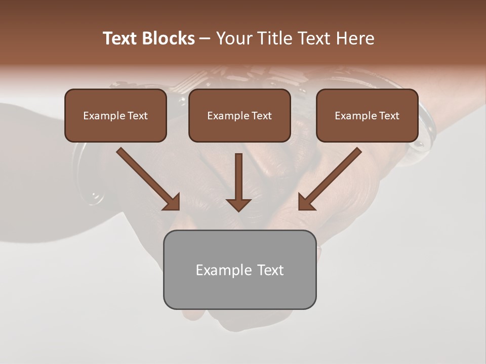 Handcuffed Hands, Revolution Comrades Or Hostage Situations Concept, African American, Hispanic Race. PowerPoint Template