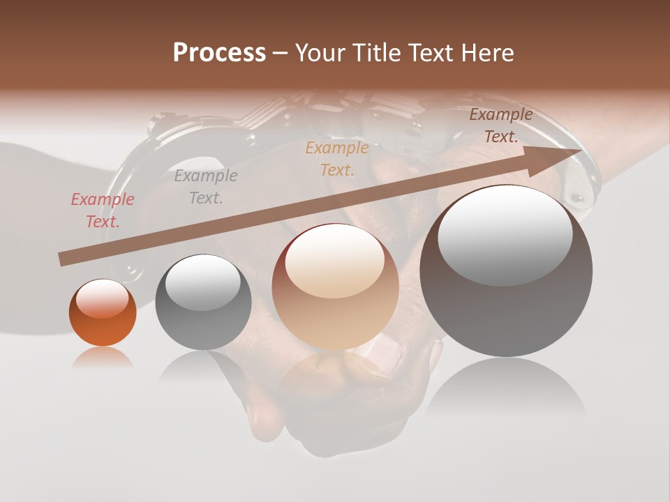 Handcuffed Hands, Revolution Comrades Or Hostage Situations Concept, African American, Hispanic Race. PowerPoint Template