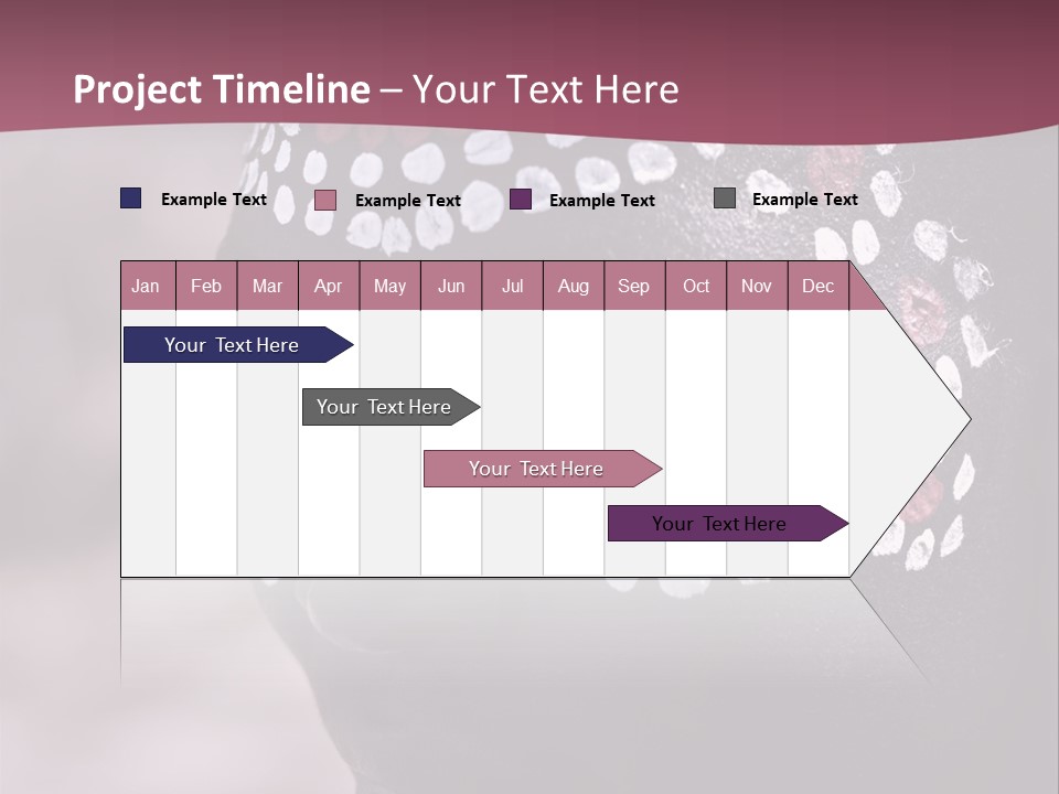 Young African Girl, Tribal Painted Face In White And Red, Partial Desaturated PowerPoint Template