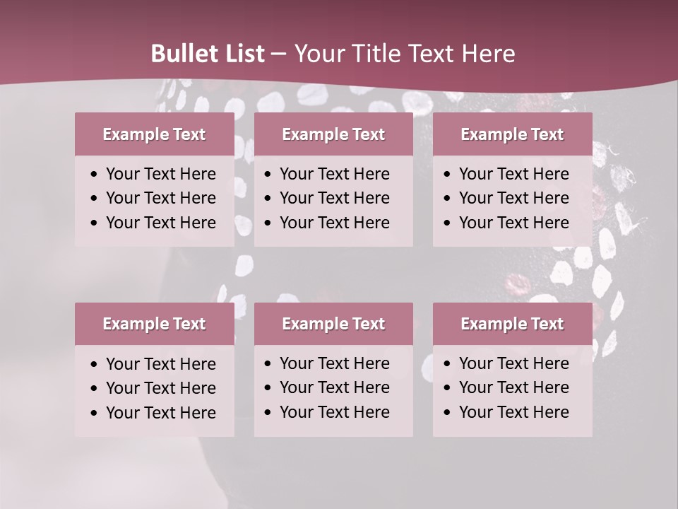 Young African Girl, Tribal Painted Face In White And Red, Partial Desaturated PowerPoint Template