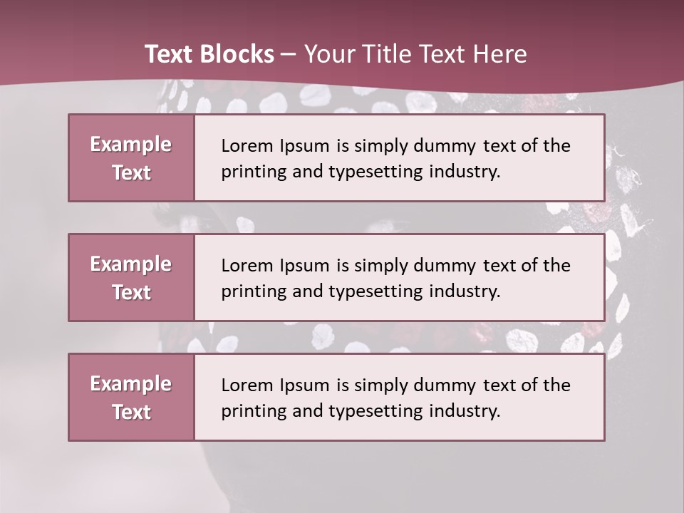 Young African Girl, Tribal Painted Face In White And Red, Partial Desaturated PowerPoint Template