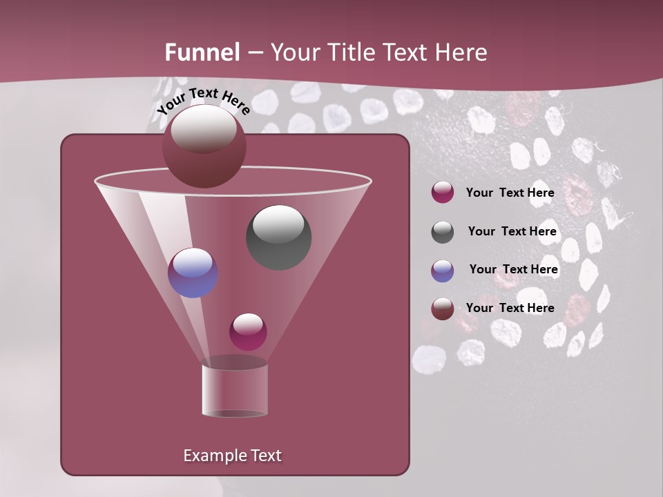 Young African Girl, Tribal Painted Face In White And Red, Partial Desaturated PowerPoint Template