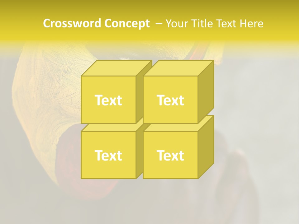 Young African Girl, Tribal Painted Face In Yellow And Red PowerPoint Template