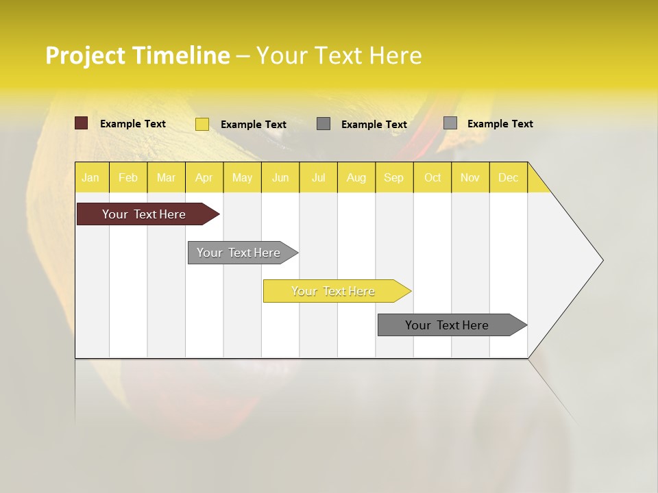 Young African Girl, Tribal Painted Face In Yellow And Red PowerPoint Template