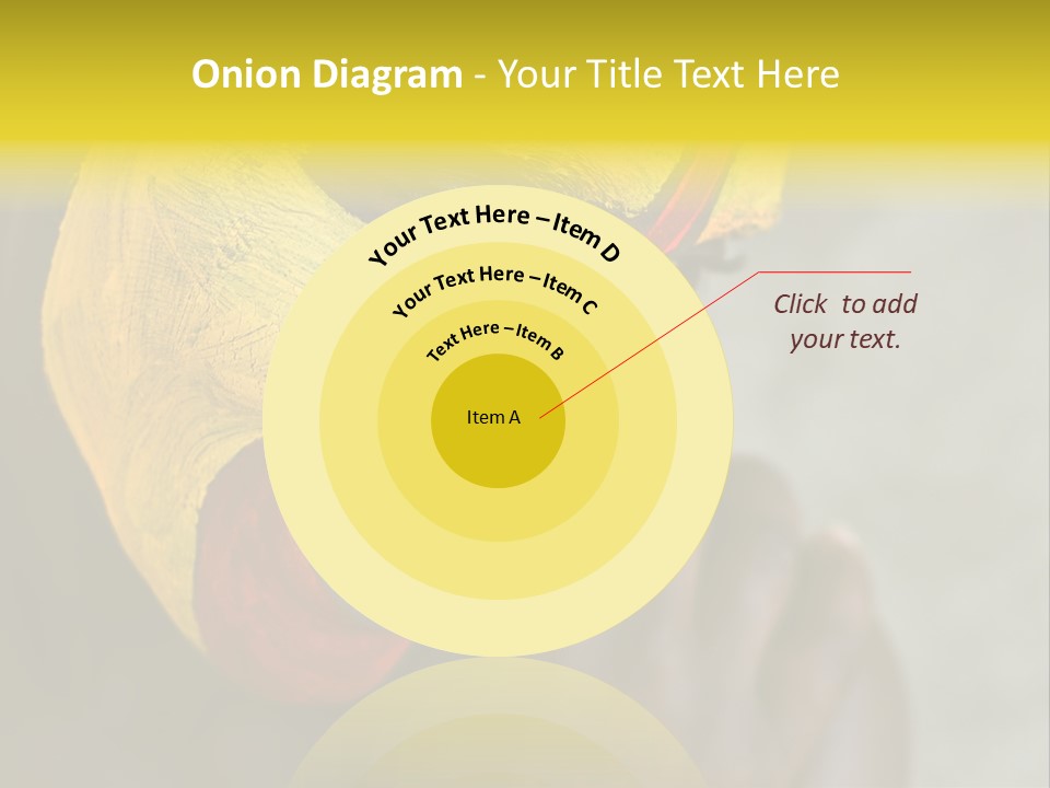 Young African Girl, Tribal Painted Face In Yellow And Red PowerPoint Template