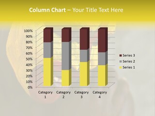 Young African Girl, Tribal Painted Face In Yellow And Red PowerPoint Template