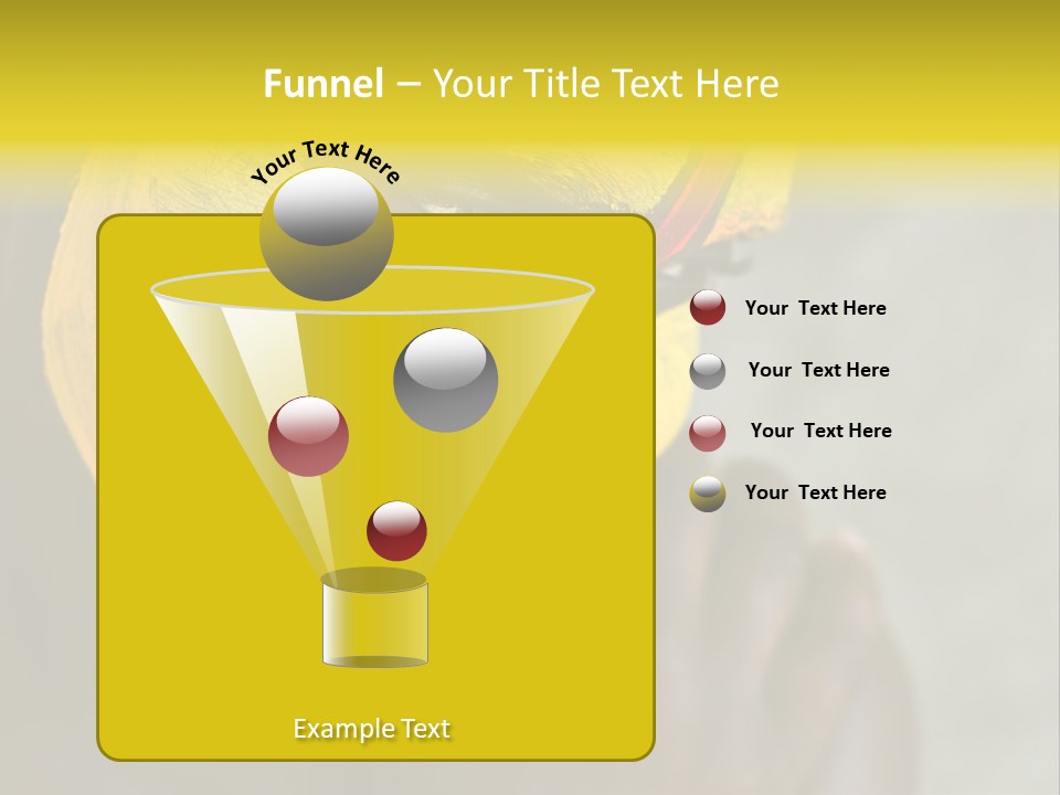 Young African Girl, Tribal Painted Face In Yellow And Red PowerPoint Template