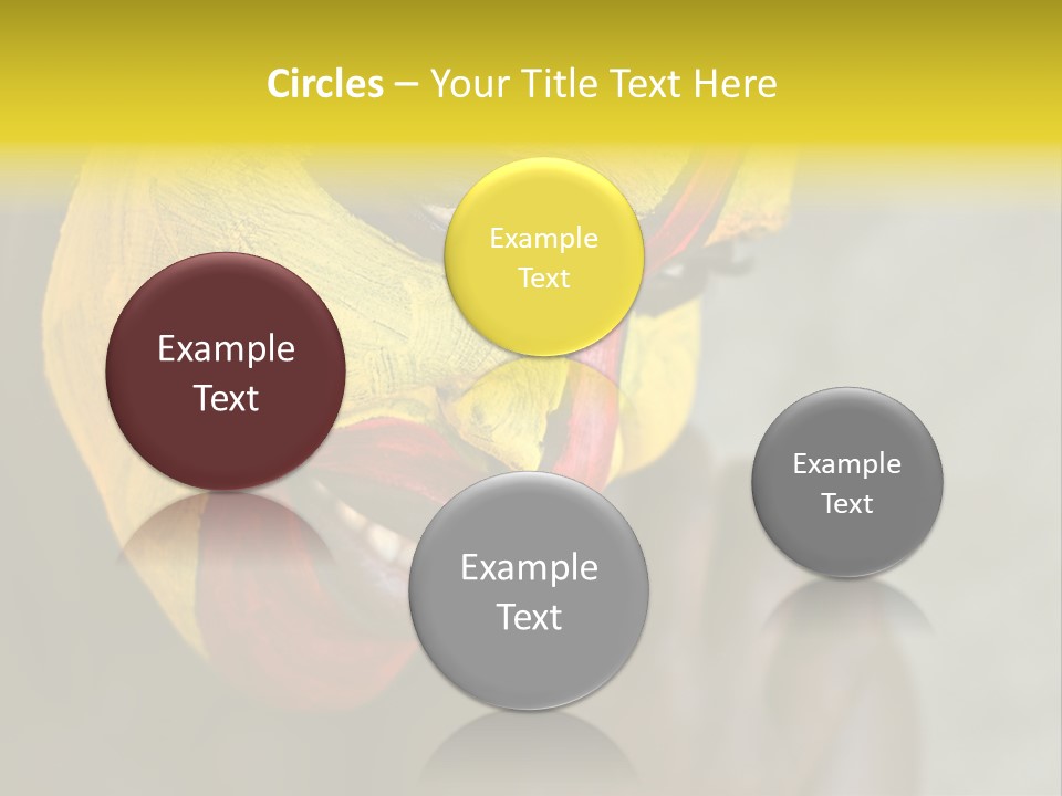 Young African Girl, Tribal Painted Face In Yellow And Red PowerPoint Template