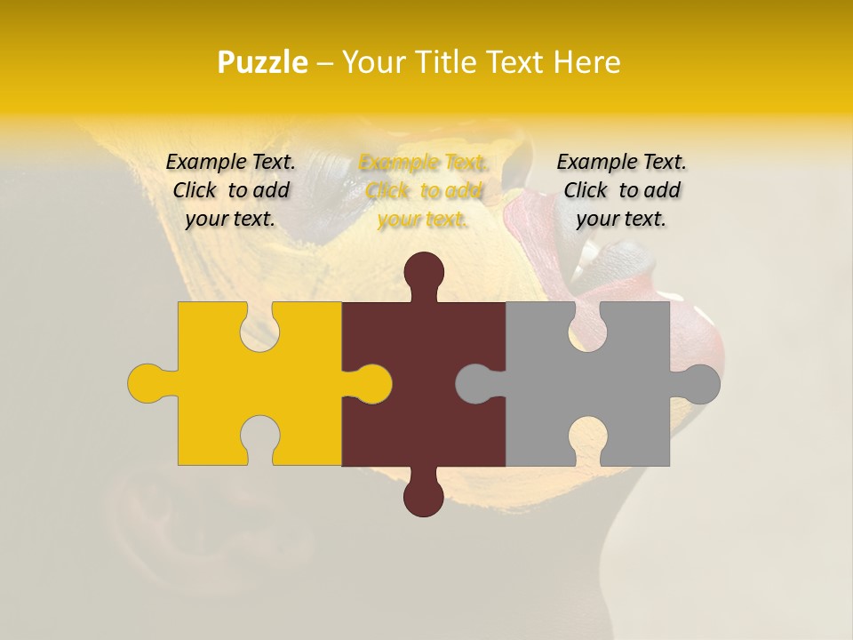 Young African Girl, Tribal Painted Face In Yellow And Red, Harmonic Triangles Use It Portrait Or Landscape PowerPoint Template