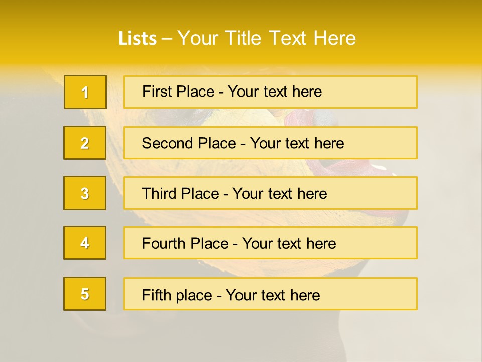 Young African Girl, Tribal Painted Face In Yellow And Red, Harmonic Triangles Use It Portrait Or Landscape PowerPoint Template