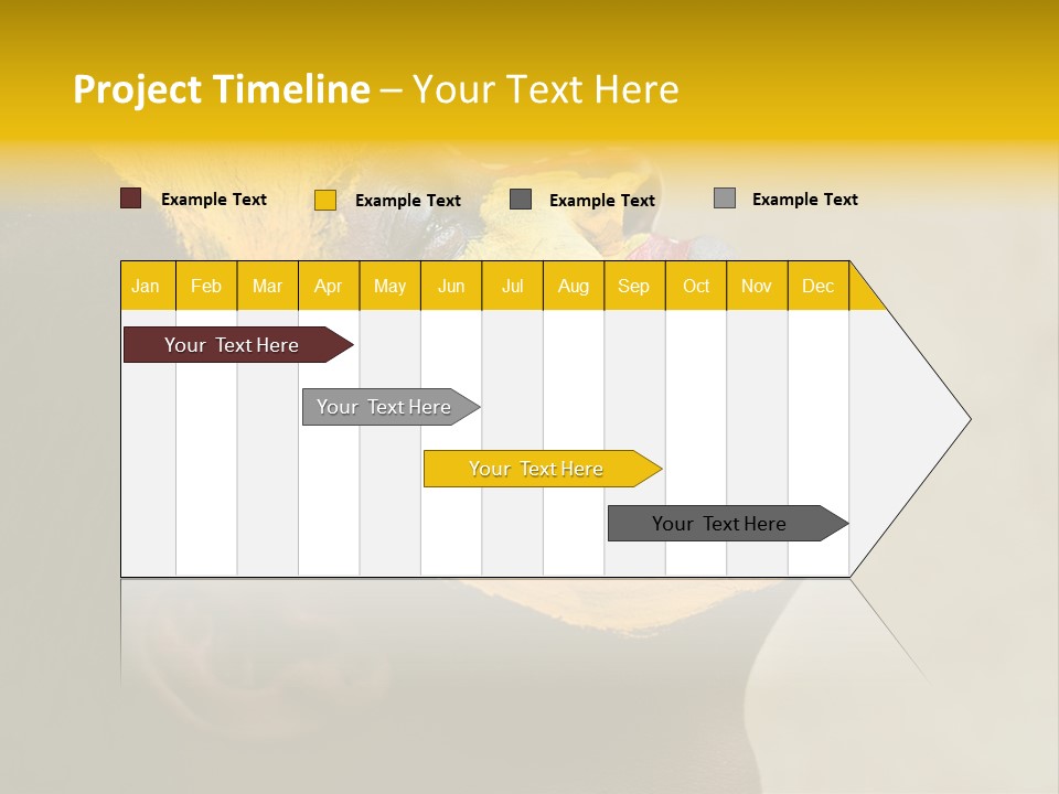 Young African Girl, Tribal Painted Face In Yellow And Red, Harmonic Triangles Use It Portrait Or Landscape PowerPoint Template