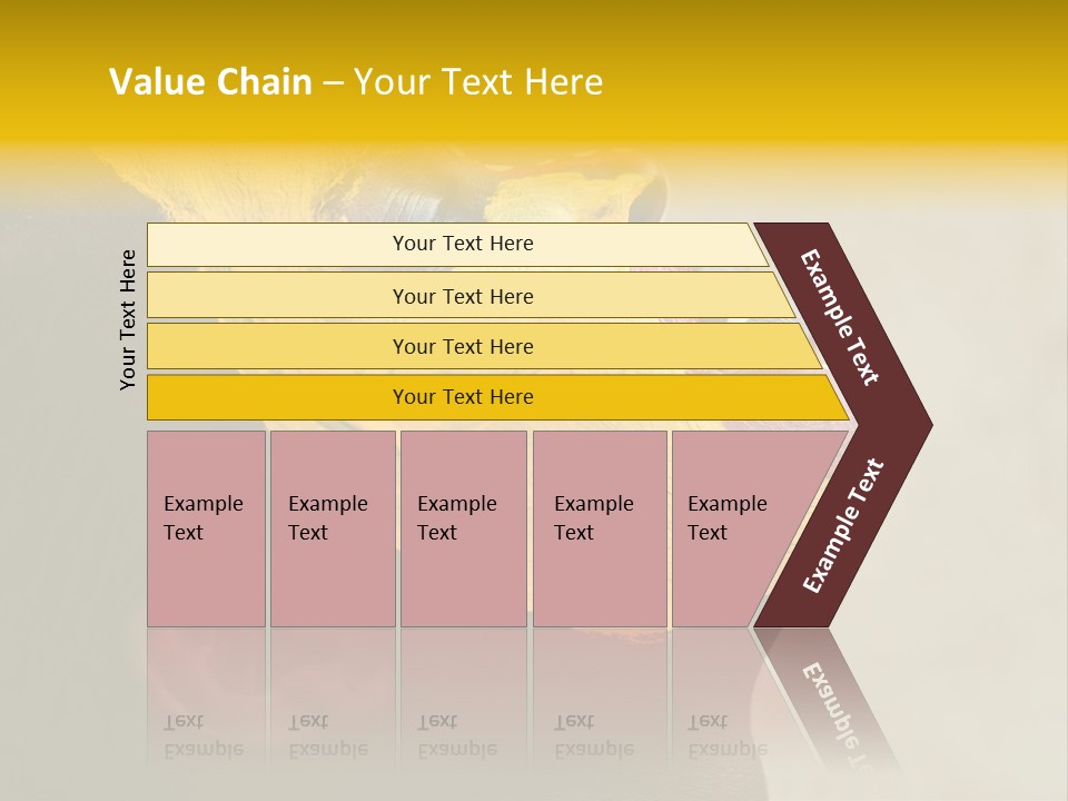 Young African Girl, Tribal Painted Face In Yellow And Red, Harmonic Triangles Use It Portrait Or Landscape PowerPoint Template