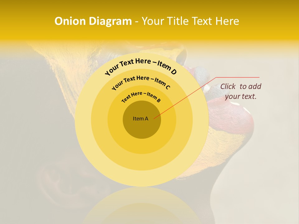 Young African Girl, Tribal Painted Face In Yellow And Red, Harmonic Triangles Use It Portrait Or Landscape PowerPoint Template
