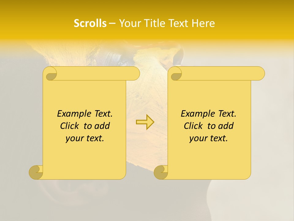 Young African Girl, Tribal Painted Face In Yellow And Red, Harmonic Triangles Use It Portrait Or Landscape PowerPoint Template